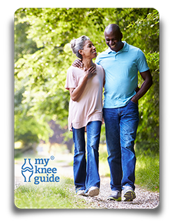 couple strolling after knee replacement